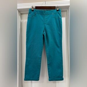 Liverpool Teal Cropped Jeans Size 6 / 28 🆕🆕🆕